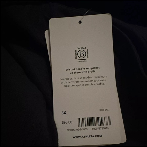 SOLD NWT ATHLETA Farallon Jogger Pants Women's Plus Size 3X Black 988043 - Picture 9 of 9